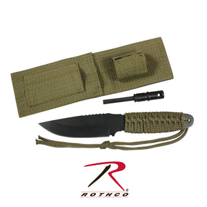 Paracord Knife with Fire Starter