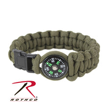 Load image into Gallery viewer, Paracord Compass Bracelet
