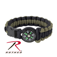 Load image into Gallery viewer, Paracord Compass Bracelet
