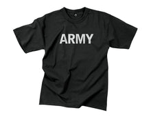 Load image into Gallery viewer, Military T-Shirts - Physical Training (Black w-Reflective Grey)
