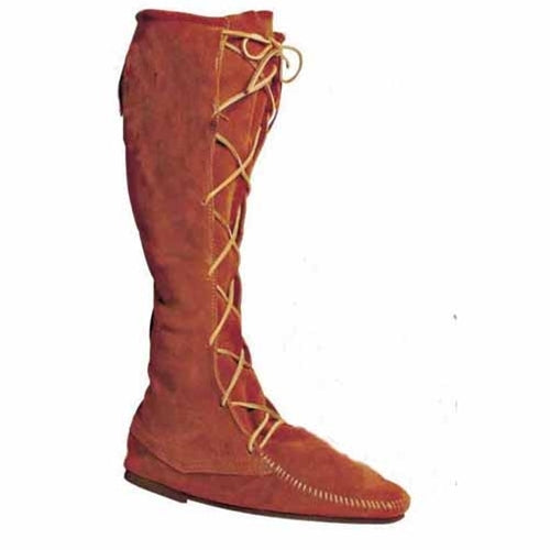 High Leather Boots without Fringe