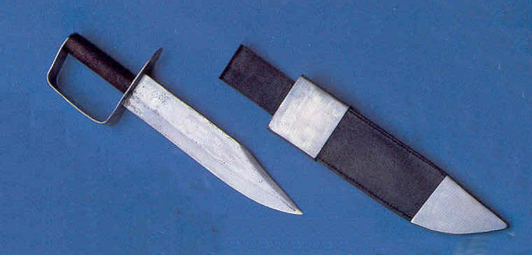 Confederate Iron D-Guard Bowie Knife