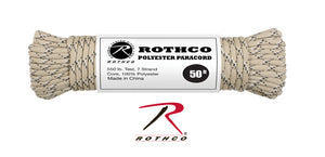 Polyester Paracord 550lb 50ft